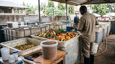 Garbage Turned Into Fish Feed: Tanzanian startup ferments waste into protein; fish grow 40% faster