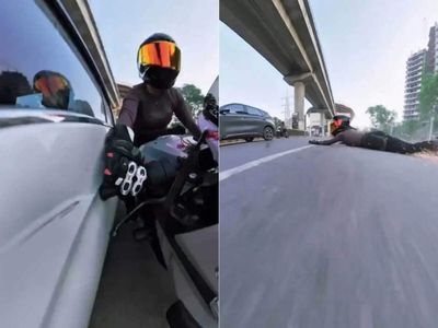 White sedan that hit Gurgaon woman biker owned by armyman; Says he wasn't driving, 'friend took my car two days ago'