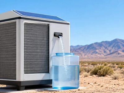 How a palm-sized machine with no battery or plug pulls drinking water from Death Valley's driest air