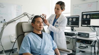 Two Stroke Patients Burst into Uncontrollable Laughter Every Time a Magnetic Coil Hit One Spot on Their Heads
