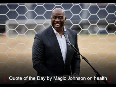 Quote of the Day by Magic Johnson on health: “The best doctors and medicine in the world can’t save you if...” - Inspiring life lessons on responsibility, discipline and taking action