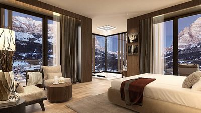 Every room in this soon-to-open luxury hotel boasts incredible views of the Dolomites