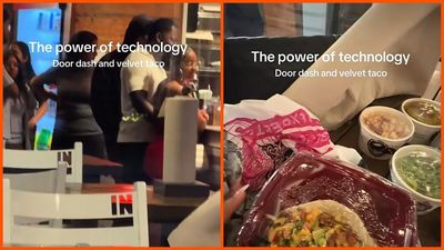 Woman spots a long food line and uses doordash to skip everyone waiting: ‘That is the power of technology’