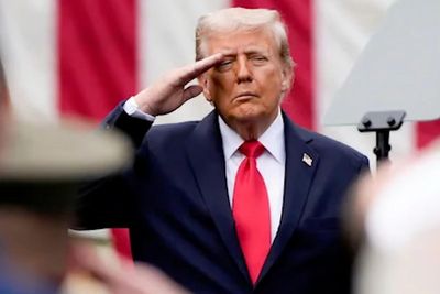 Trump's Makeup-Covered Hands and Droopy Face at 9/11 Event Spark Fresh 'He's Covering Something Up' Fears