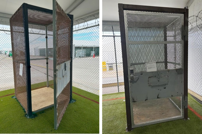 Alligator Alcatraz put immigrants in small cages to calm them down, DHS watchdog finds