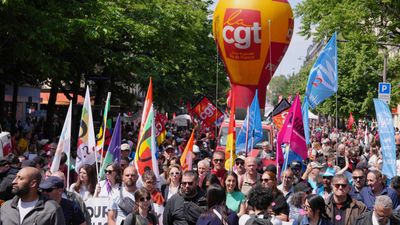 Workers across France stage protests over pay and rising costs