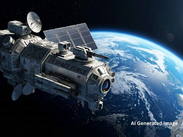 US military deploys weapons in space thousands of kilometres above Earth that can strike with brute force