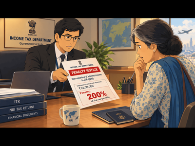 NRI woman declared Rs 43,796 income in ITR but didn’t report Rs 14 lakh interest; faced 200% penalty – how she got it reduced to 50% in ITAT