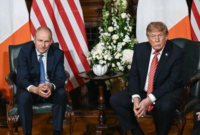 Trump's Irish golf weekend causes uproar