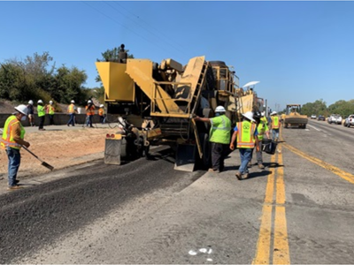 In 2020, California repaved a highway using recycled materials, including 150,000 plastic bottles per mile; it could last 2-3 times longer than conventional asphalt