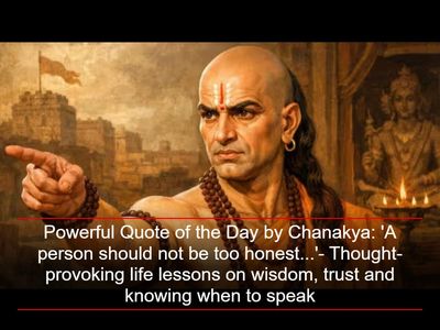 Powerful Quote of the Day by Chanakya: 'A person should not be too honest...'- Thought-provoking life lessons on wisdom, trust and knowing when to speak