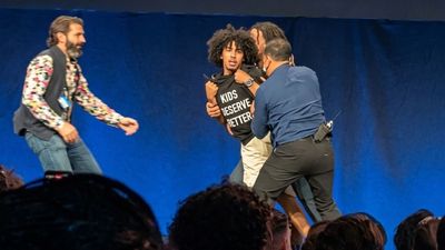 Roblox YouTuber Storms David Baszucki's Keynote Wearing One Blunt Message — Then Security Made Its Move