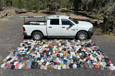 20,000 items of trash removed from Yellowstone’s geysers and hot springs – including 280 hats and a slew of Pokemon cards