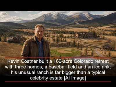 Kevin Costner built a 160-acre Colorado retreat with three homes, a baseball field and an ice rink; his unusual ranch is far bigger than a typical celebrity estate