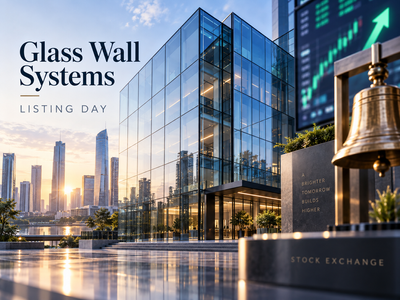Glass Wall Systems shares list at 7% premium over IPO price on NSE