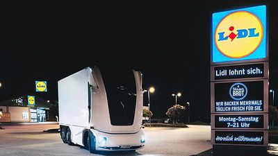 Supermarket deliveries: Lidl tests autonomous electric lorry