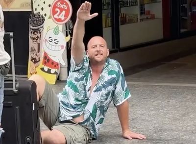 Drunk Tourist Tasered by Police for Throwing Racist Remarks and Glorifying Adolf Hitler in Thailand