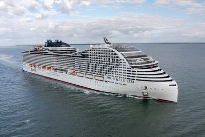 MSC World Asia cruise ship completes sea trials ahead of December debut