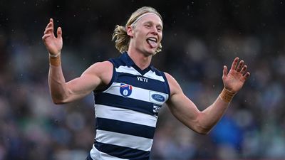 AFL footy boss defends controversial Cats non-goal