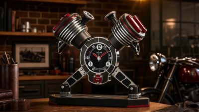 This 'V-Twin' Clock Costs More Than Some Actual New Motorcycles