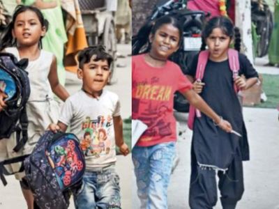 Delhi’s Lal Bagh children trade scrap runs for school mornings