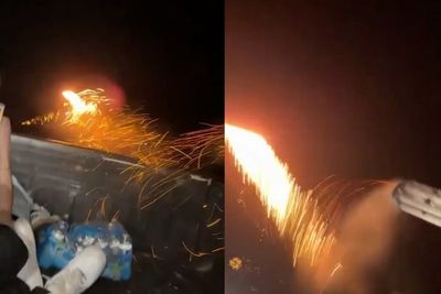 Video shows fireworks being fired from moving truck before deadly wildfire