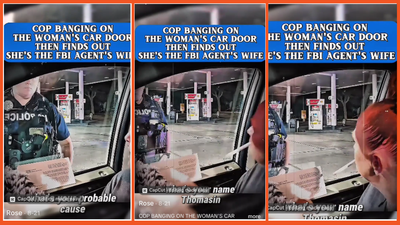 Cop bangs on her car ordering a K9 search. It doesn’t end well when she finds out defiant driver was an FBI agent’s wife: ‘destroyed her own career’