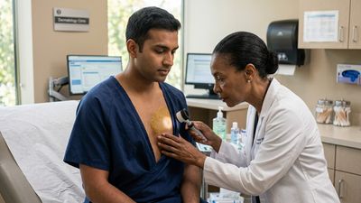 A Dirt-Like Patch Kept Growing on a Young Man's Chest, and One Alcohol Wipe Nearly Erased It