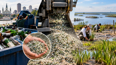 Since 2020, New Orleans project has turned bottles into sand; 12M pounds of glass diverted