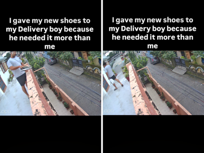 ‘He needed it more than me’: Uttarakhand man gifts new Adidas shoes to delivery partner working in slippers