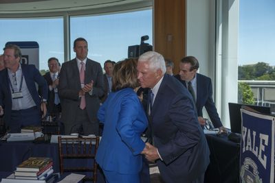 Exclusive: Inside the room where Nancy Pelosi and Mike Pence shared an emotional embrace in front of America's leadership class