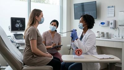 A Pregnant Woman's Vocal Cords Kept Closing When She Breathed In, and an ICU Cesarean Revealed a Hidden Abruption