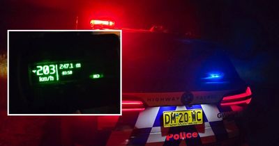 P-plate motorbike rider, driver caught flying along at about 200kmh, police say