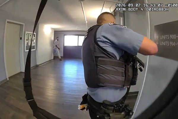 Gunman ambushes cops on ninth floor after killing two in apartment rampage