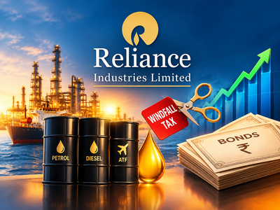 Reliance Industries shares gain as govt slashes windfall tax on fuel exports; stock down 21% in 2026 so far