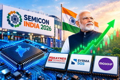 Kaynes Tech, Syrma SGS, MosChip, others rally up to 10% as PM Modi set to inaugurate Semicon 2026