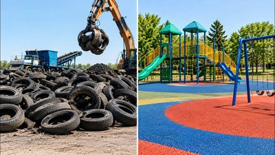 Tyre Waste Turned Useful: Nebraska turns 11,605 tons into tracks and turf; $1 fee powers grants