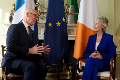 Irish president discussed ‘importance of self-determination’ with Swinney