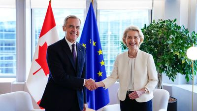 Canada and EU 'stronger together' says Carney, brushing aside US threats