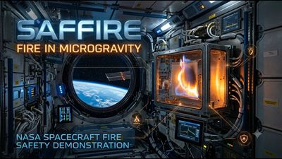 NASA launched an empty spacecraft away from the ISS and set materials inside on fire; scientists used the experiment to study how flames spread in space