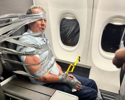 US passenger duct-taped to plane seat says: ‘I don’t remember any of it’