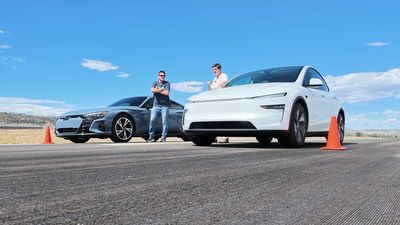 A BMW i8, Tesla Model Y, And Audi E-Tron GT All Drag Race, But The Results Are Closer Than You'd Think
