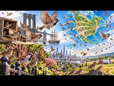 In 1851, Brooklyn released 100 house sparrows from England; 175 years later, the birds are found across nearly all of North America