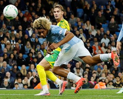 Floyd Samba’s debut double lifts Manchester City to Carabao Cup win over Norwich