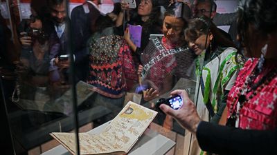 Rare Aztec manuscript returns to Mexico on loan after nearly two centuries in France