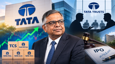 TCS, Tata Chemicals, other Tata stocks tumble up to 8% as Tata Trusts calls Chandrasekaran’s tenure extension illegal