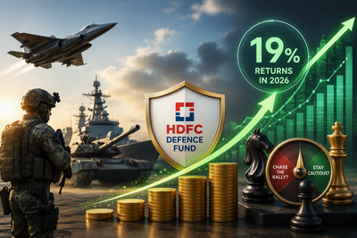 Defence funds deliver 19% returns in 2026, HDFC Defence Fund leads. Should investors chase the rally or stay cautious?