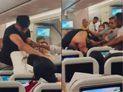 Fight at 36,000 feet: Viral video shows two men fighting aboard Bangladesh airline, T-shirt torn