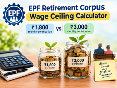 EPF retirement corpus calculator: Rs 1,800 vs Rs 3,000 monthly contribution — how much more EPF corpus you may build in 30 years?