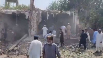 Explosive-laden truck rams into mosque near police offices in Pakistan's Kohat; 21 dead